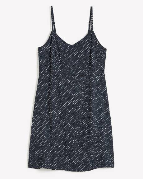 Woven Sleeveless Dress with Cutout Back - Addition Elle
