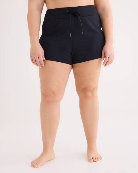 Maillot short classique extensible noir