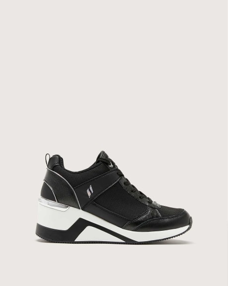 Wide Width Million Air Up There Wedge Sneakers - Skechers