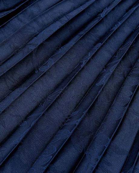 Asymmetrical Pleated Midi Dress - Addition Elle