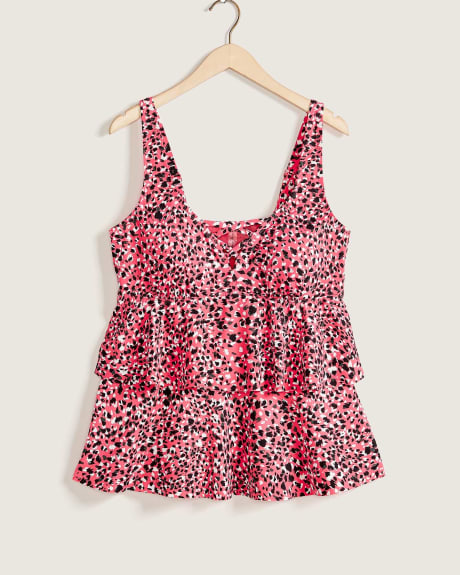 Tankini Top With Crisscrossing Detail - In Every Story