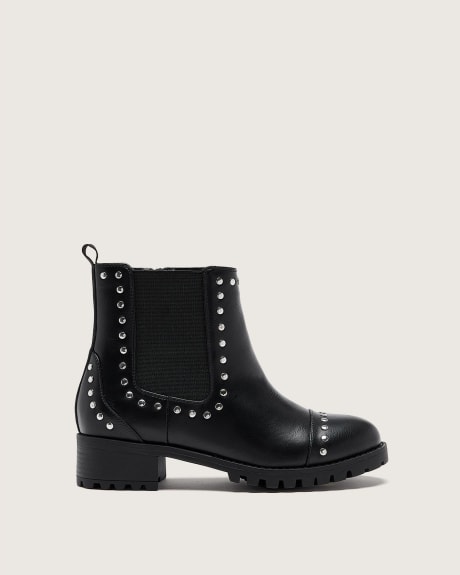 Extra Wide Width, Studded Chelsea Bootie