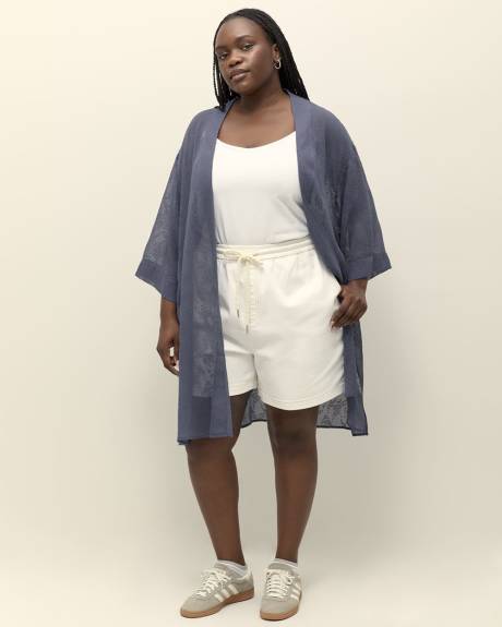 Dropped-Shoulder Tunic Overpiece