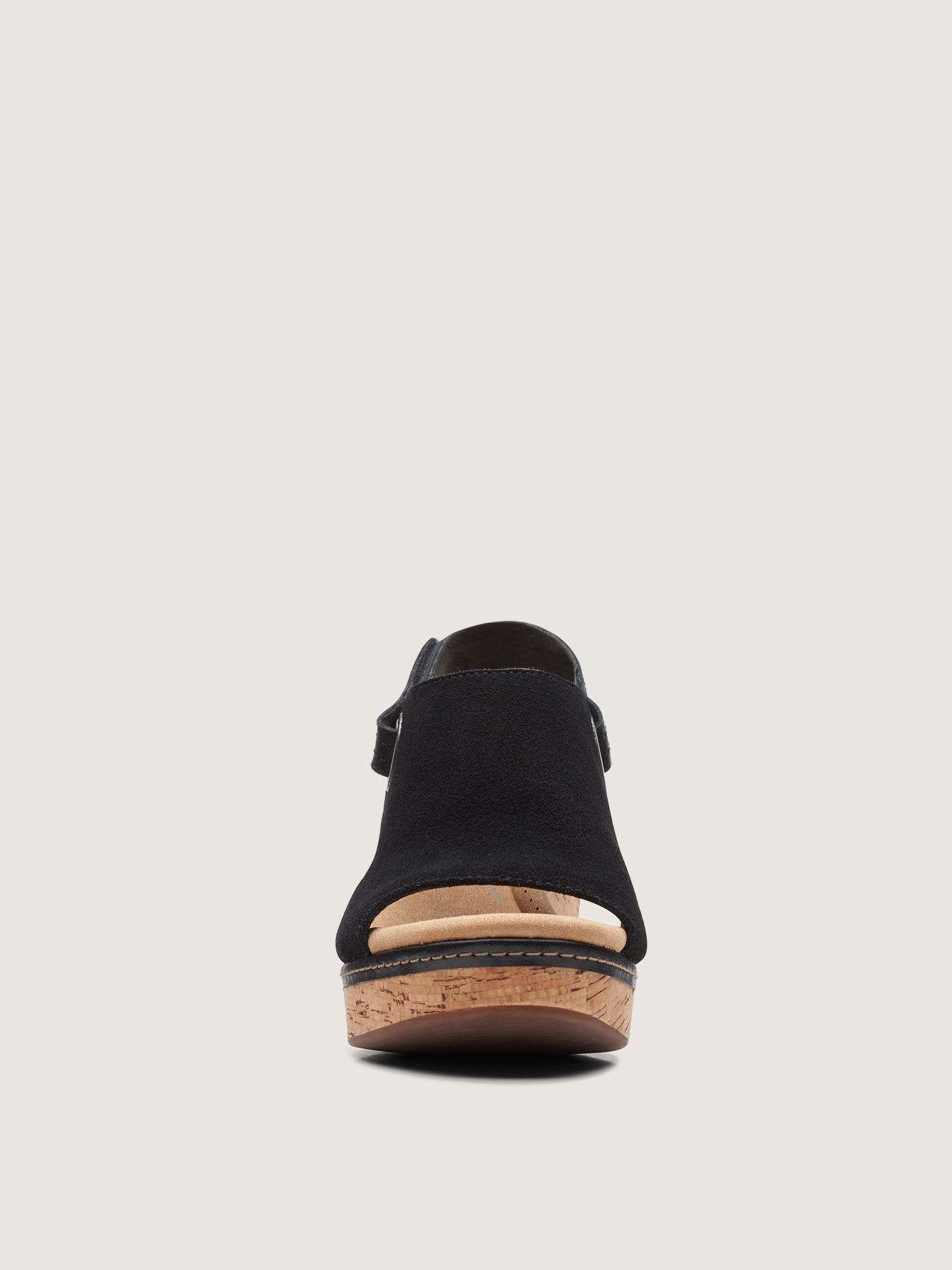 Clarks suede sandals sale