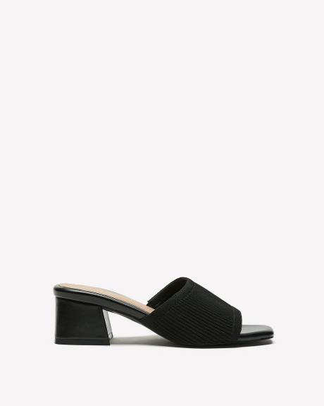 Extra Wide Width, Block Heel Mule Sandal