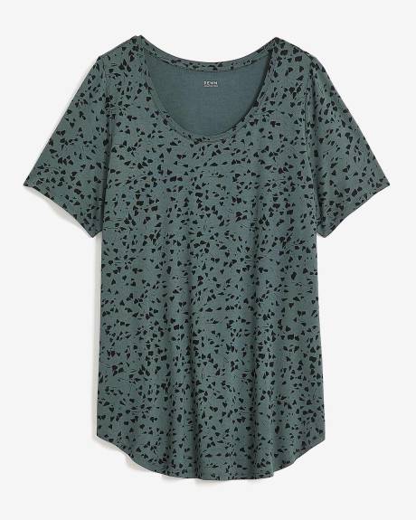 T-shirt coupe moderne à col dégagé, tissu responsable - Essentiels PENN.