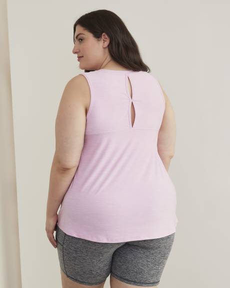 Sports Swing Tank Top with Keyhole Detail - Active Zone