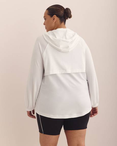 Textured Hooded Half-Zip Jacket - Active Zone