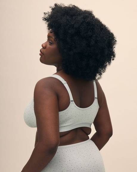 Front-Closure Dotted Cotton Bra - ti Voglio