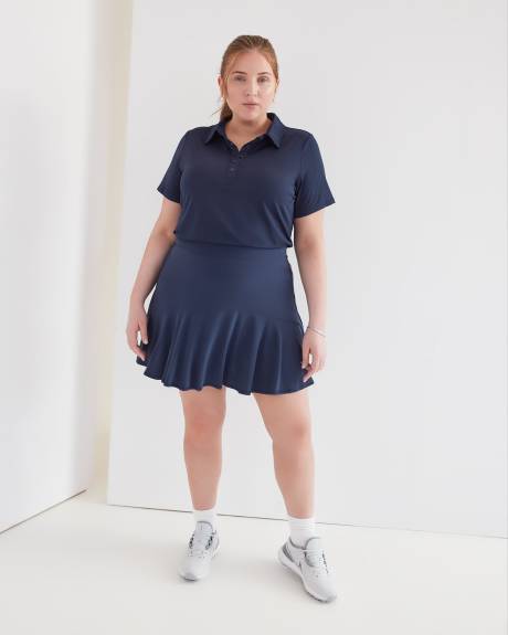 Pull-On Skort with Perforated Side Panels - Active Zone