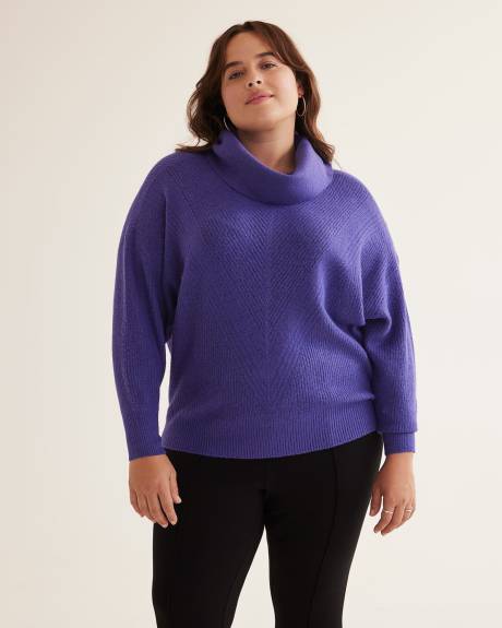 Sweater with Long Dolman Sleeves