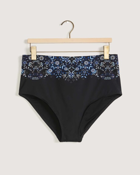 High-Waist Swim Brief With Print - In Every Story