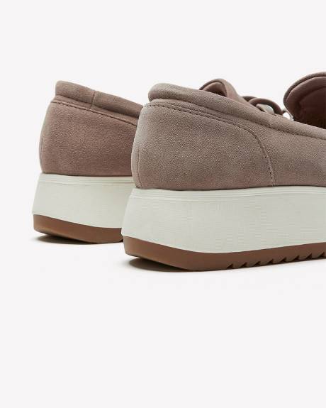 Wide Width, Mauve Zylah May Loafer with Buckle - Clarks
