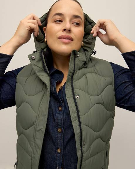 Responsible, Knee-Length Hooded Vest