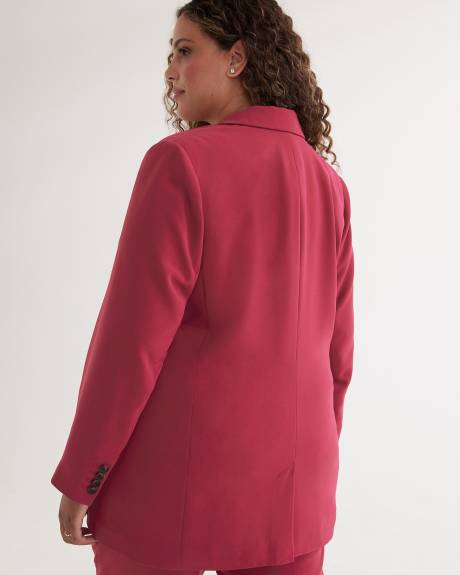 Fluid Double-Breasted Suit Blazer