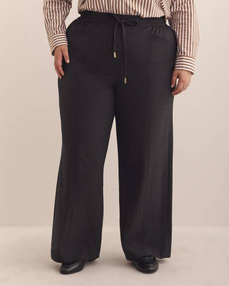 Pull-On Wide-Leg Pant