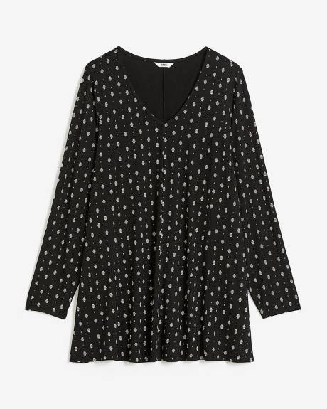 V-Neck Tunic with Princess Seams