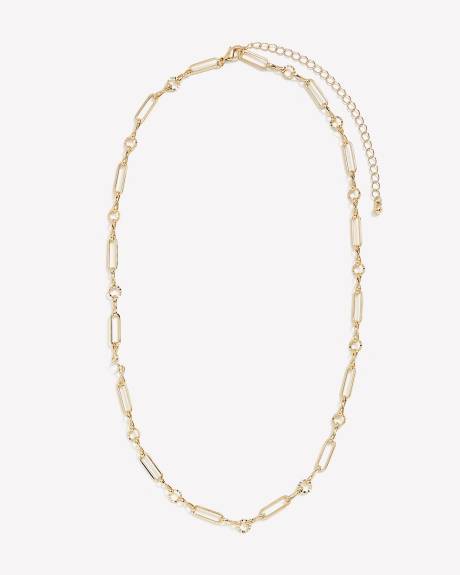 Collier court à maillons en chaîne