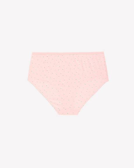 Pink Mini Daisy Full Brief with Shiny Elastic - ti Voglio