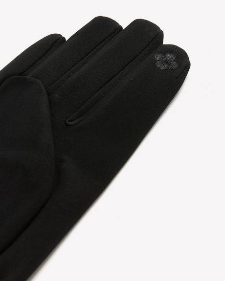 Gants habillés en tricot avec boucle au poignet