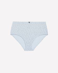 Cotton Brief with Flower Print and Bow - ti Voglio