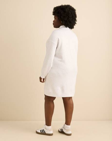 Responsible, High Collar Dress in Nep Yarn - Active Zone