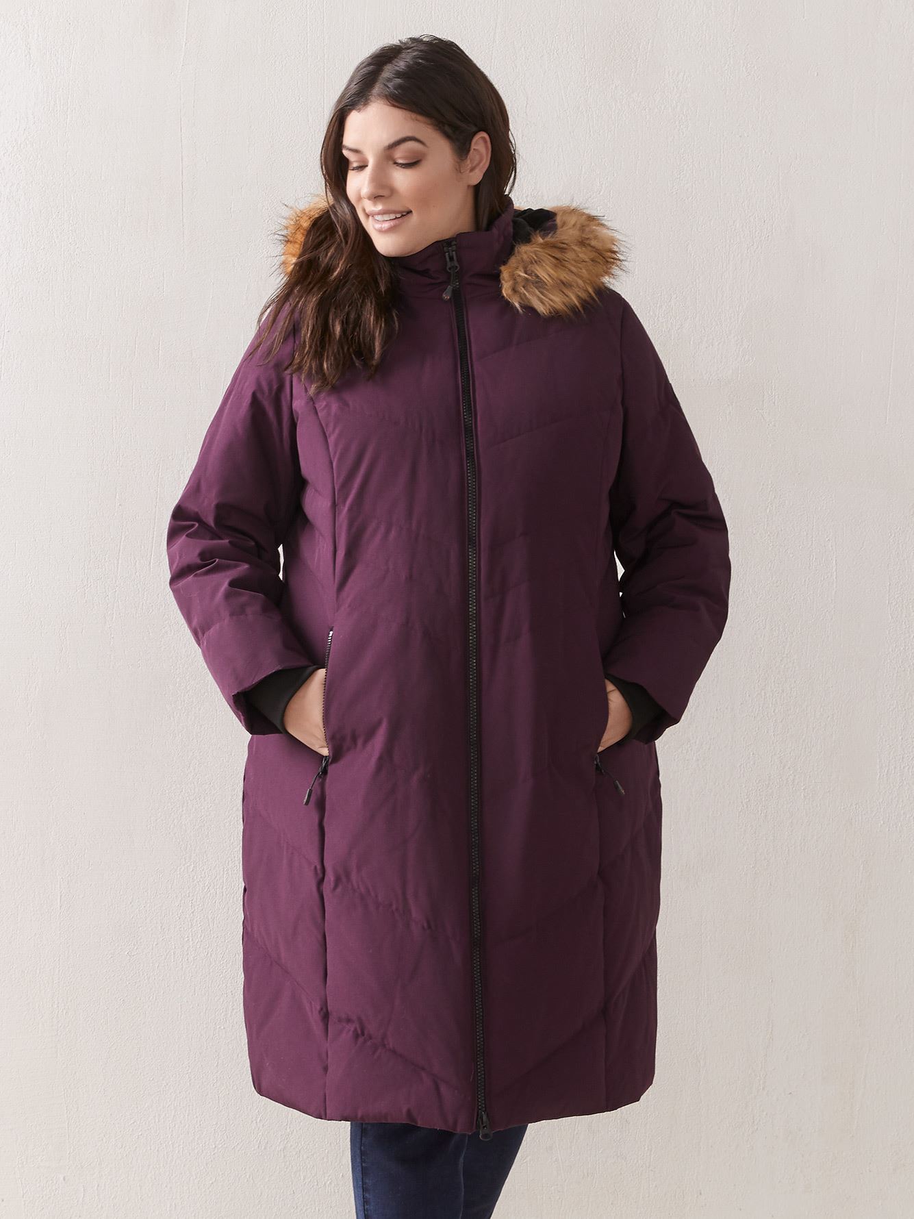 knee length winter parka