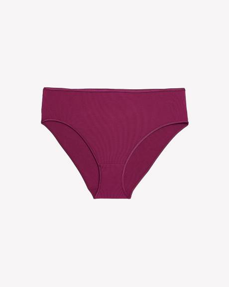 Culotte échancrée côtelée, framboise - ti Voglio