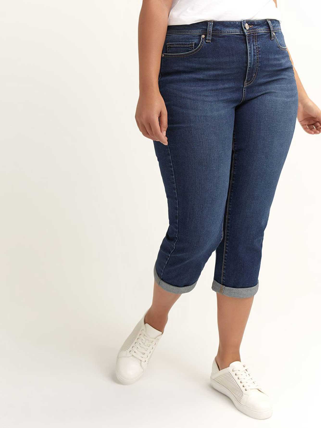 Cropped Girlfriend Jeans Penningtons