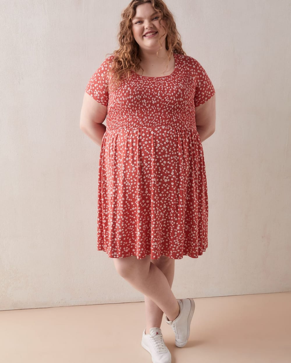 printed short dress