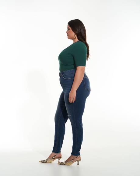 Ribbed V-Neck Tee - Addition Elle - PENN. Essentials
