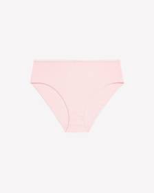 High-Cut Pink Ribbed Knit Brief - ti Voglio