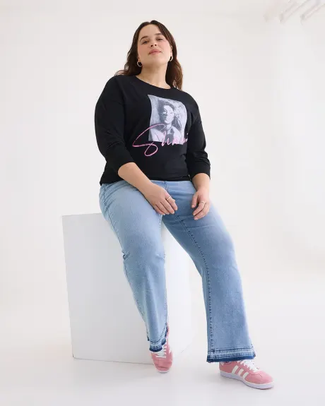 License Sweatshirt with Shania Print