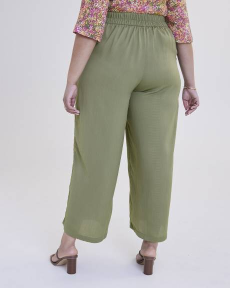 Pull-On Wide-Leg Pant - Addition Elle