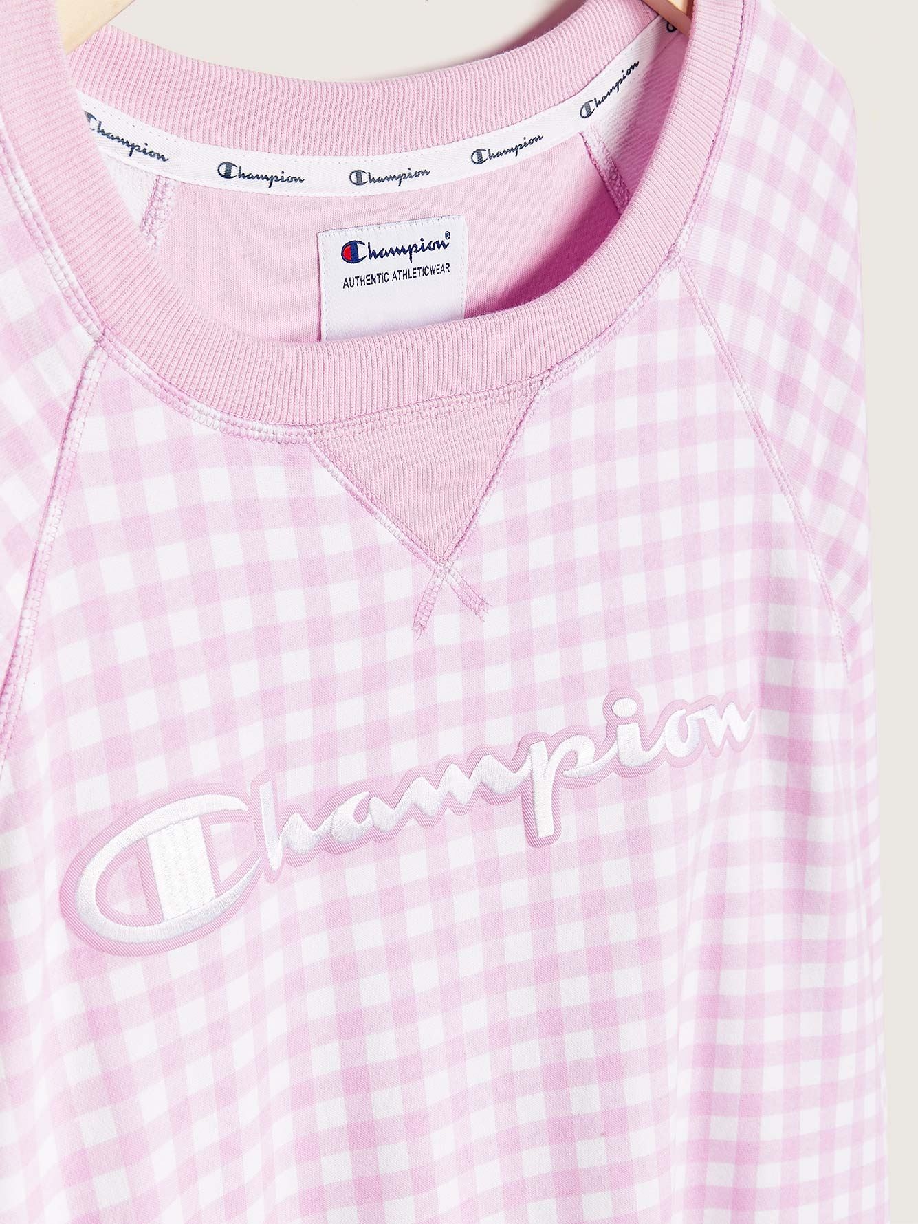 champion checkered sweatshirt