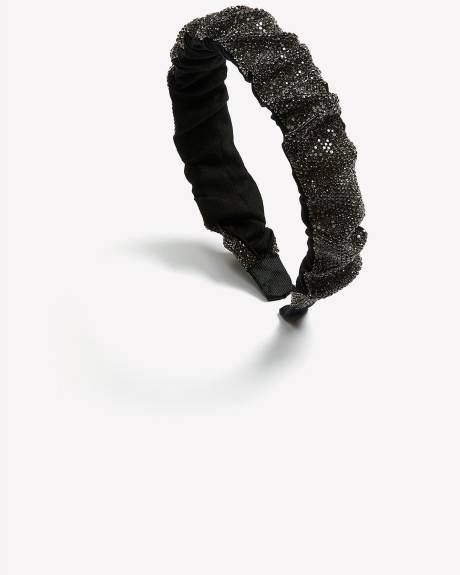 Fancy Glittery Ruched Headband