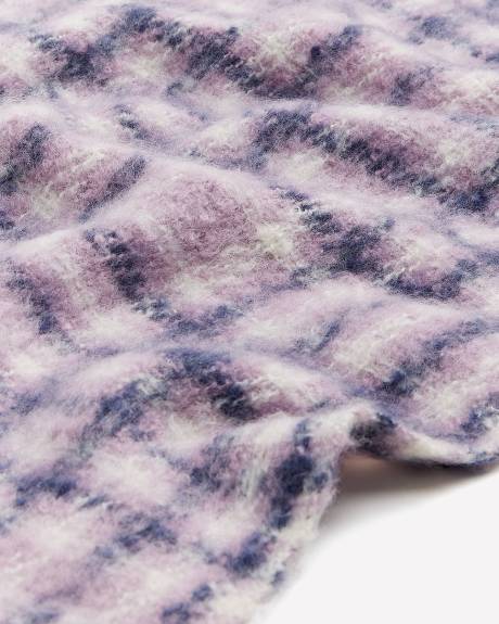 Soft Lilac Plaid Scarf