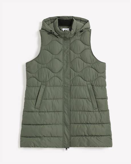 Responsible, Knee-Length Hooded Vest