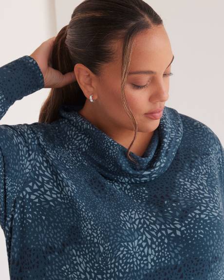 Cowl-Neck Pullover Top - Active Zone