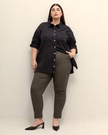 Khaki Savvy-Fit Skinny-Leg Pant - PENN. Essentials