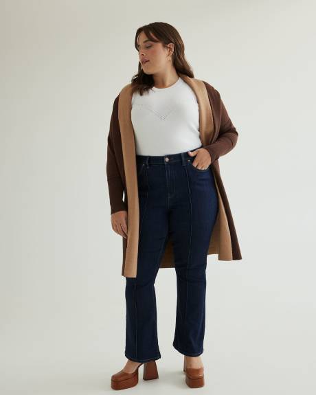 Responsible, Curvy-Fit Flare-Leg Jeans, Dark Wash - d/C JEANS