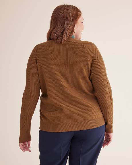 Cardigan boutonné à mailles pointelle