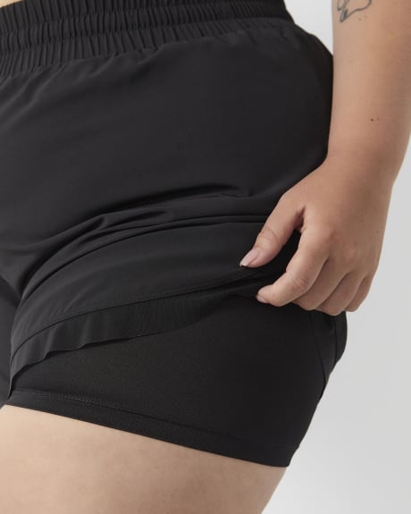 Short de course extensible, tissu responsable - Active Zone