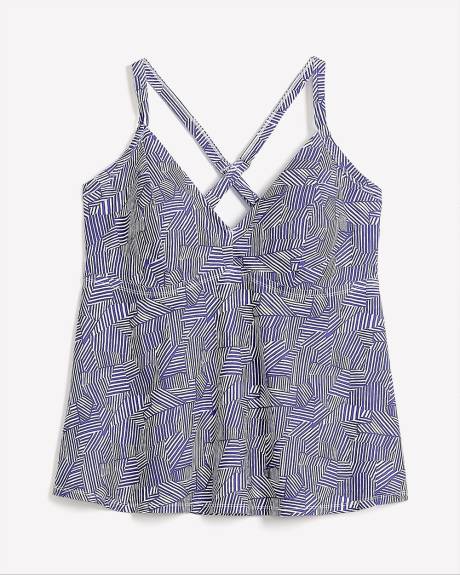 Printed Swing Tankini Top