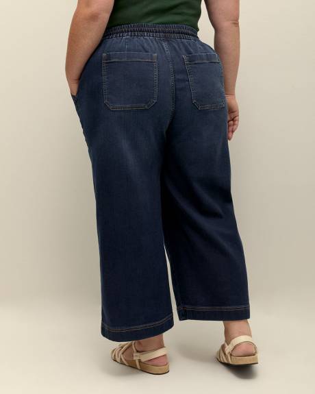 Jean écourté extensible à jambe large, tissu responsable - d/C Jeans