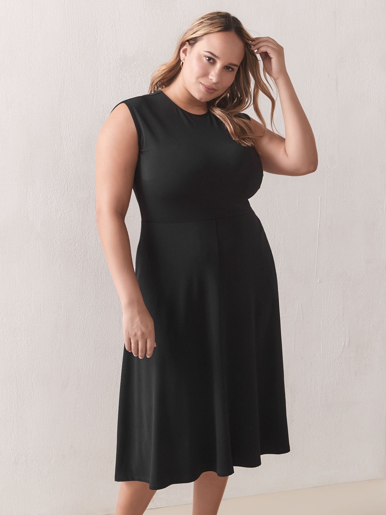 Fit and Flare Midi Dress - Addition Elle | Penningtons