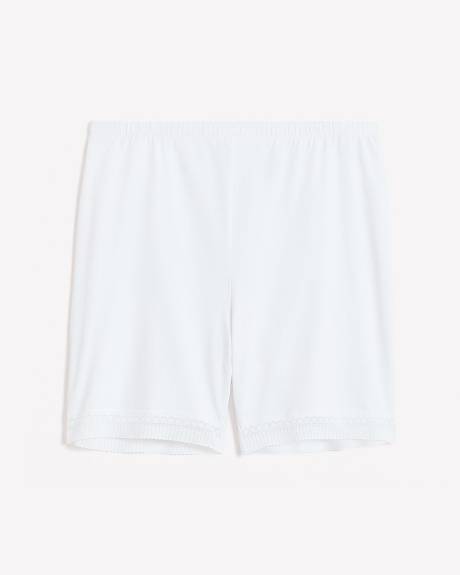 Long Leg Jersey Brief With Lace Trim - tiVOGLIO