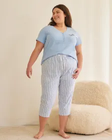 Printed Pajama Capri Pant - ti Voglio