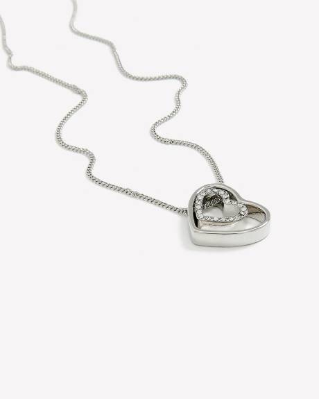 Short Necklace with Heart Pendant