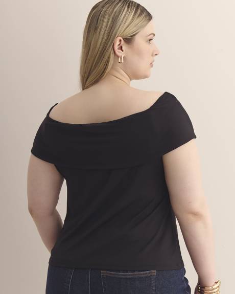 Twisted Off-the-Shoulder Top